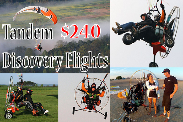 Tandem Paramotor discovery flights